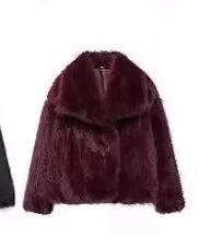 Women's Luxe Furry Jacket for Autumn and Winter