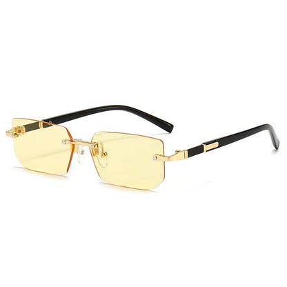 Sunglasses Rectangle Fashion Popular Women Men Shades