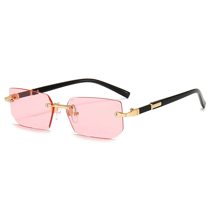 Sunglasses Rectangle Fashion Popular Women Men Shades