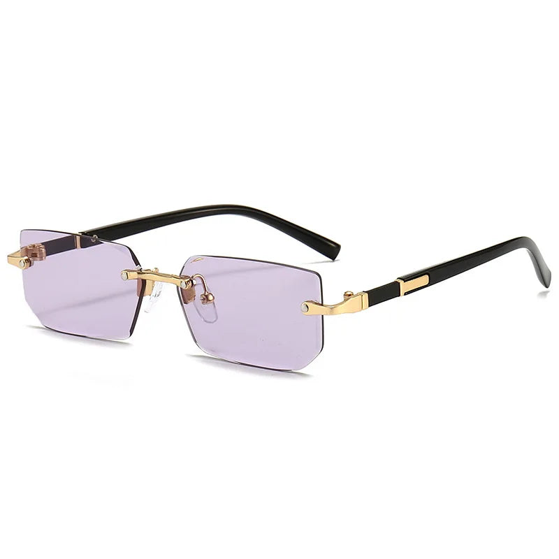 Sunglasses Rectangle Fashion Popular Women Men Shades