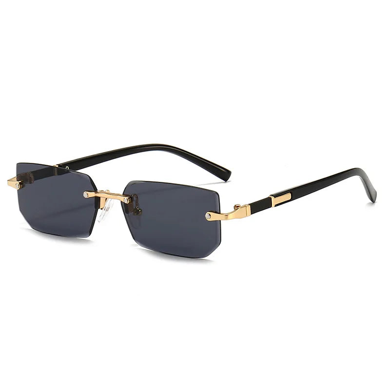 Sunglasses Rectangle Fashion Popular Women Men Shades