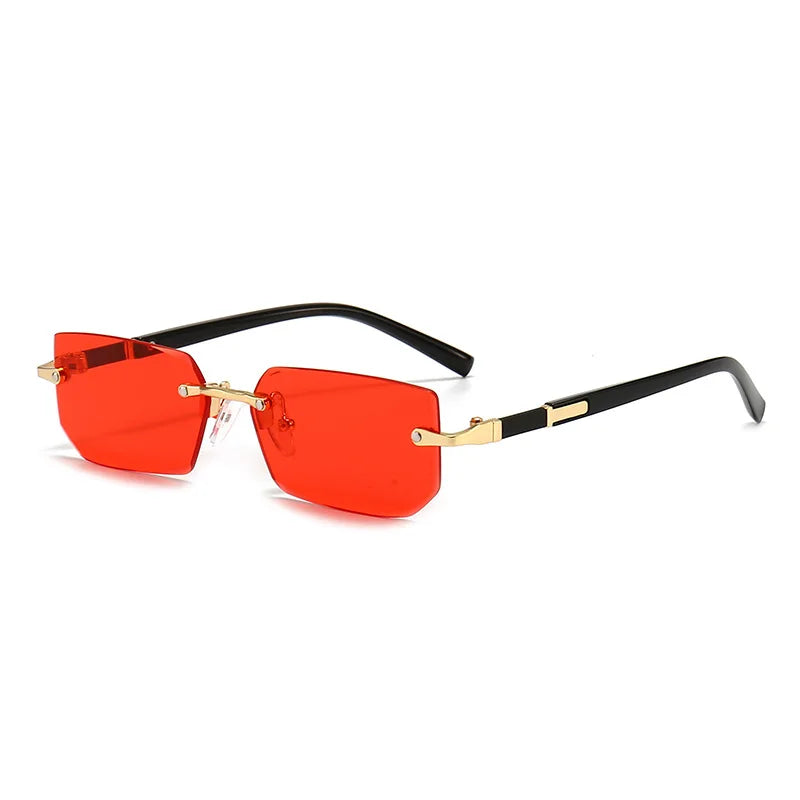 Sunglasses Rectangle Fashion Popular Women Men Shades