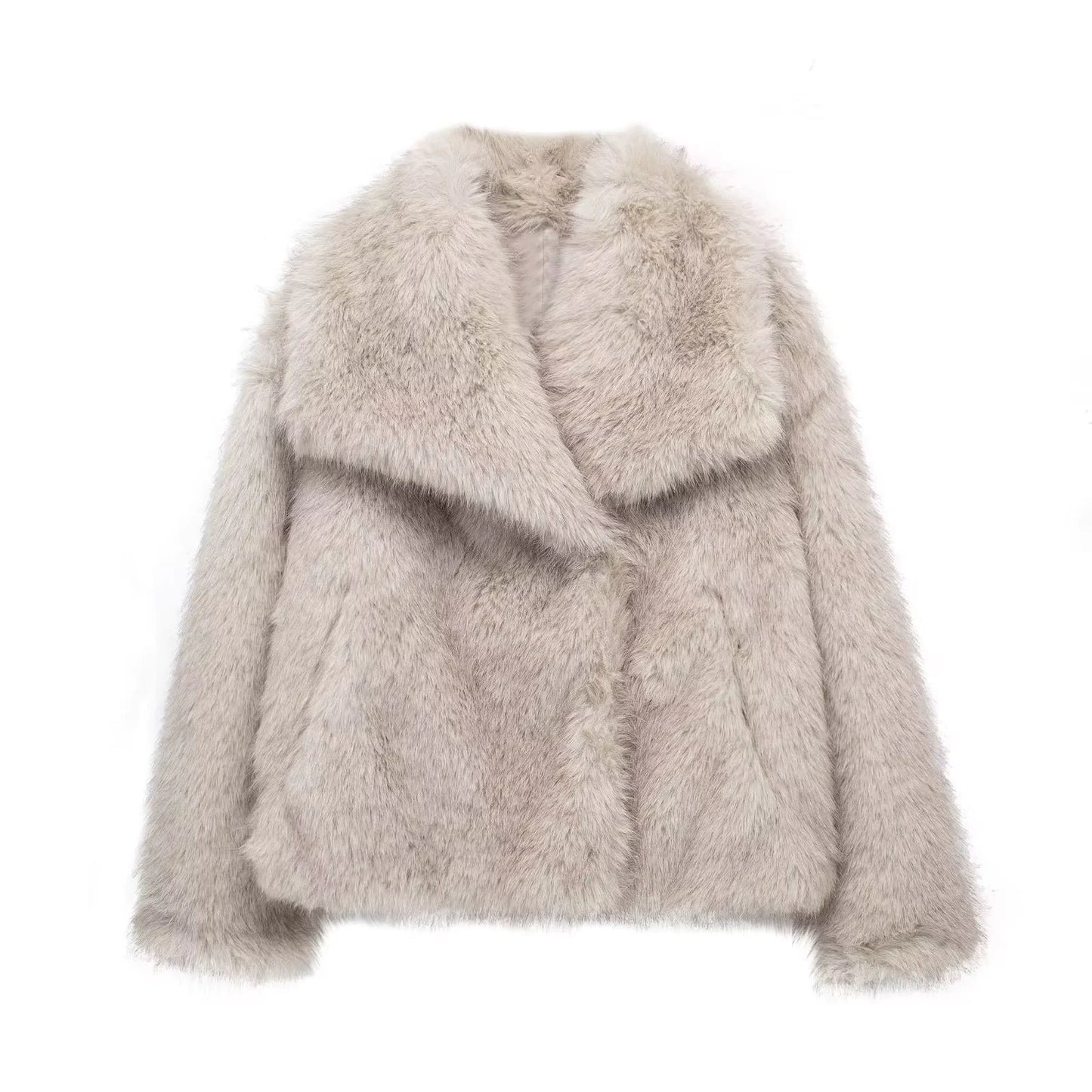 Women's Luxe Furry Jacket for Autumn and Winter